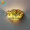 European style glass art deco tiffany wall light
