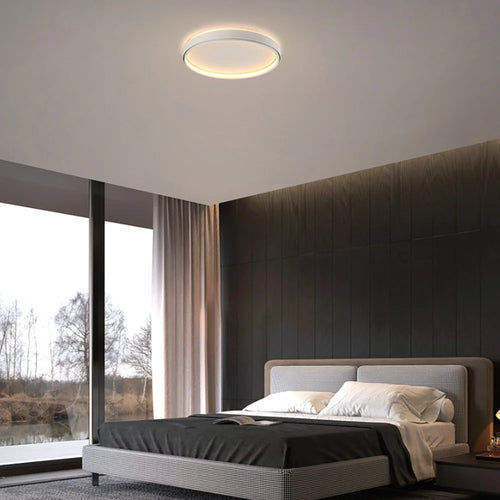 White round LED ceiling light - vue 2 sur 6