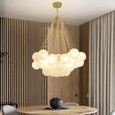 Nordic design glass bubble chandelier for a modern interior