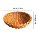handwoven basket for fruit and vegetables storage and picnic