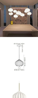 (May 15) Modern Chinese style LED pendant light spherical shape Shoutao