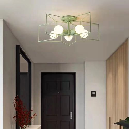 Modern minimalist decorative five-pointed star ceiling light - vue 2 sur 11
