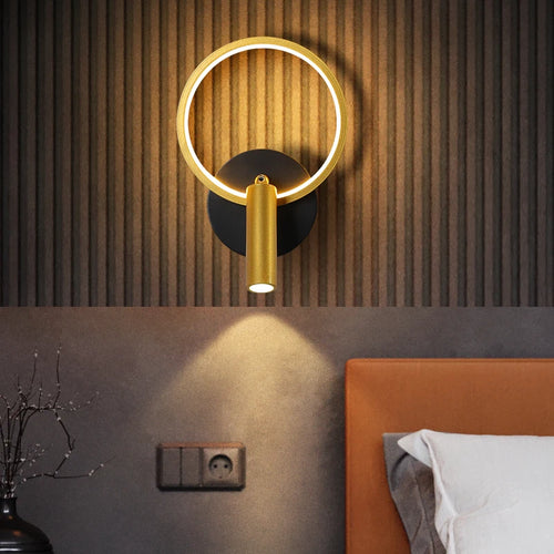 Modern minimalist round luxury wall light for the home - vue 2 sur 10
