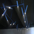 Led pendant track light for bar or industrial restaurant