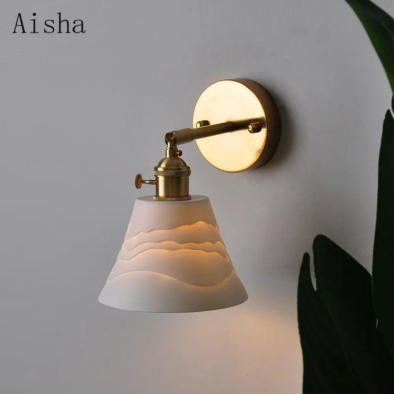 Modern ceramic double shade pendant light for interior decoration - vue 3 sur 7