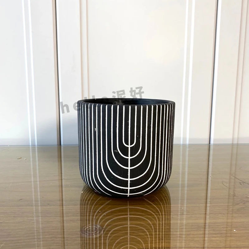 Homemade concrete flowerpot silicone mould - vue 10 sur 14