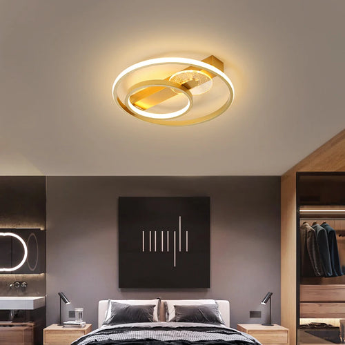 Ultra slim round LED ceiling light for indoor home - vue 3 sur 9