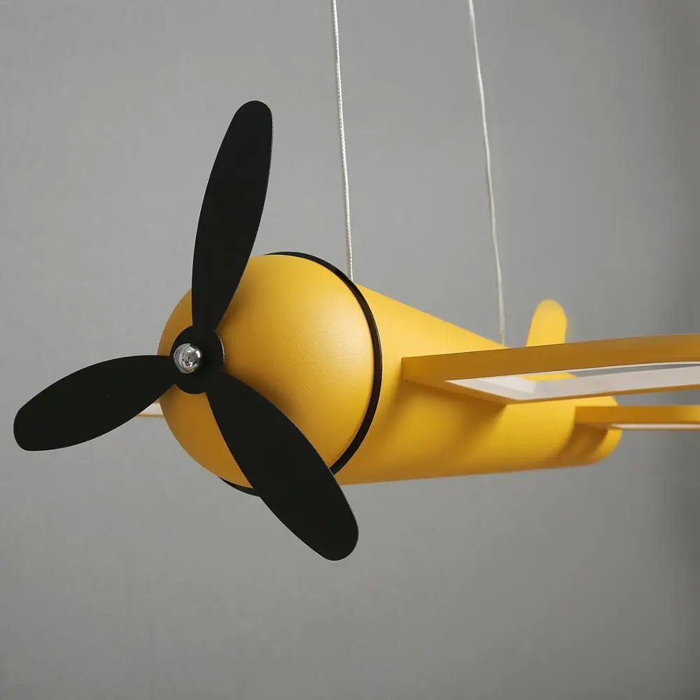 modern airplane chandelier for children's room light decoration - vue 8 sur 8