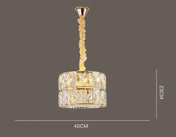 Nordic design crystal chandelier for stylish interiors