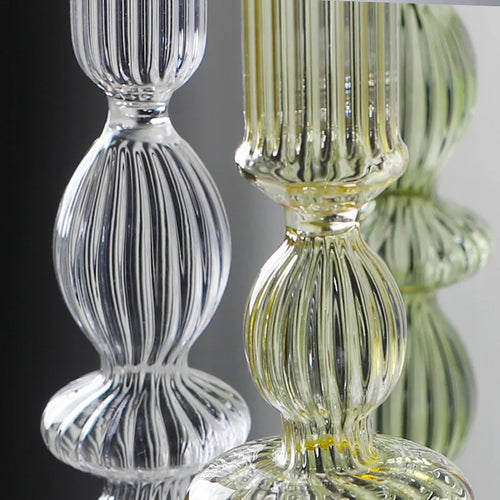 Crystal and glass wedding candle holders and centrepieces - vue 3 sur 12