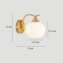Luxury glass art deco wall light for indoor use