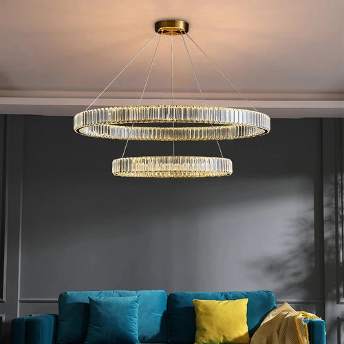 Modern crystal chandelier high-end elegant and refined design - vue 6 sur 18