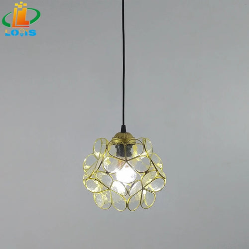 Nordic style glass petal lamp for interior decoration - vue 17 sur 18