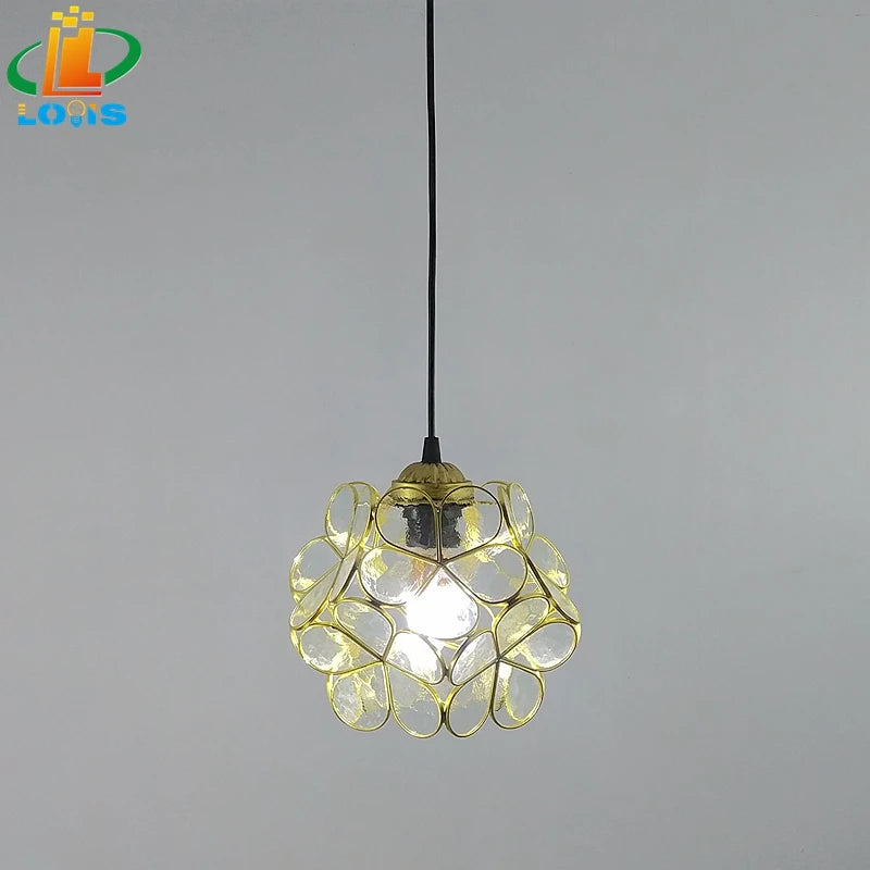 Nordic style glass petal lamp for interior decoration - vue 16 sur 18