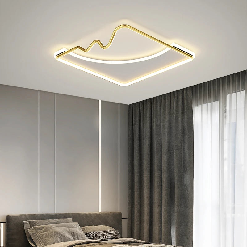 Decorative LED ceiling light for a modern and elegant interior - vue 4 sur 15