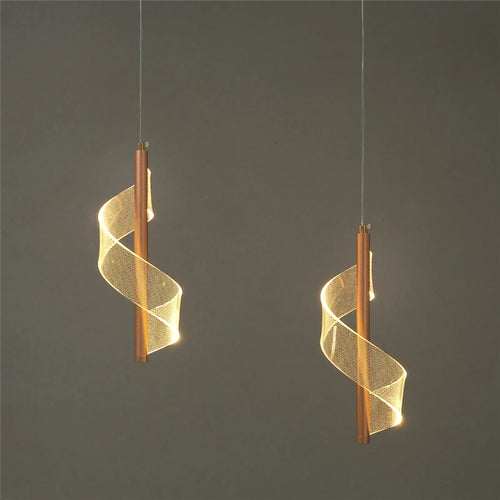 Modern nordic design acrylic pendant light for restaurant - vue 6 sur 8