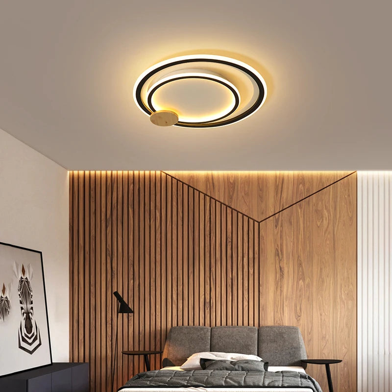 Modern aluminium LED ceiling light for elegant interiors