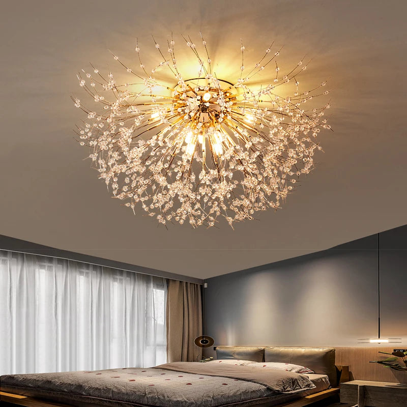 lustre led moderne luciole simple décoration intérieure - vue 3 sur 25