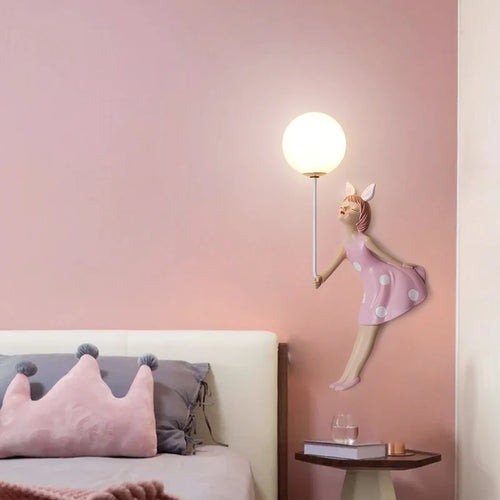 Creative and modern balloon wall light for children's room - vue 5 sur 8