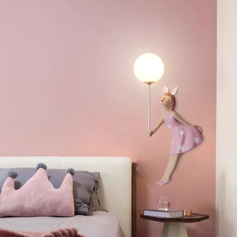 Creative and modern balloon wall light for children's room - vue 4 sur 8