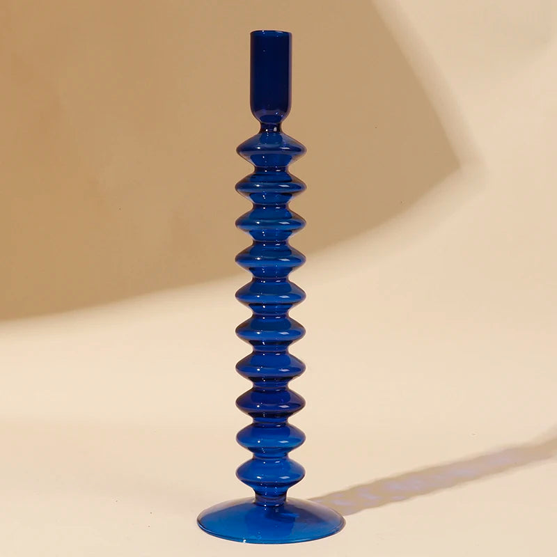 Glass candle holders for romantic decoration and parties - vue 13 sur 14