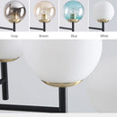 Nordic industrial 6-light glass bubble chandelier