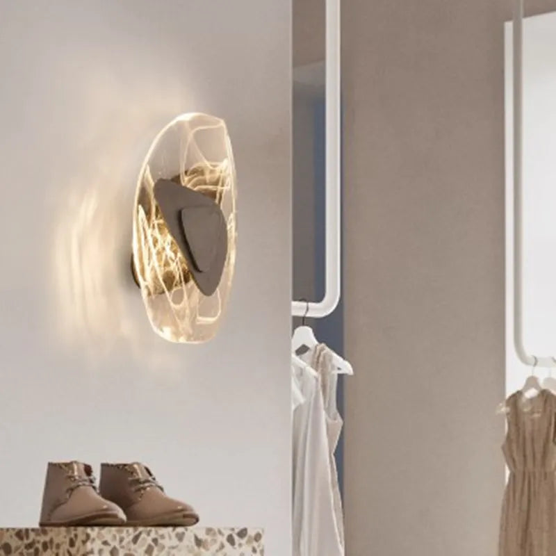 Nordic crystal wall light for elegant decorative lighting