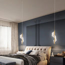 Modern luxury spiral pendant with acrylic shade