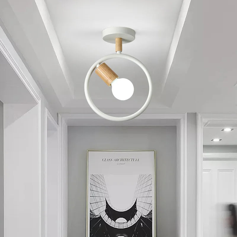 Simple Nordic ceiling light for corridor and staircase