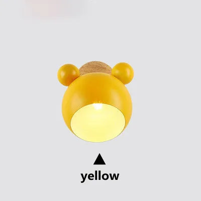 Modern wall lamp cartoon Mickey style colourful wall light macaron decorative bedside E27