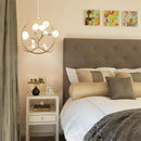 Handcrafted wooden pendant light for modern interior decoration