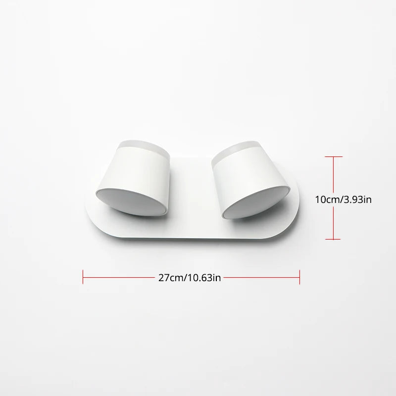 360° adjustable LED wall light - vue 7 sur 12
