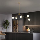 Designer copper restaurant chandelier with modern ambiance for interiors