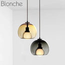 Nordic glass pendant light with modern creative design