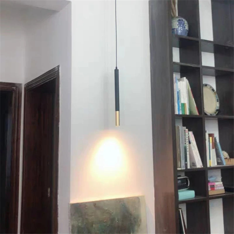 Suspended bedside lamp LED unique chandelier indoor decoration - vue 3 sur 10