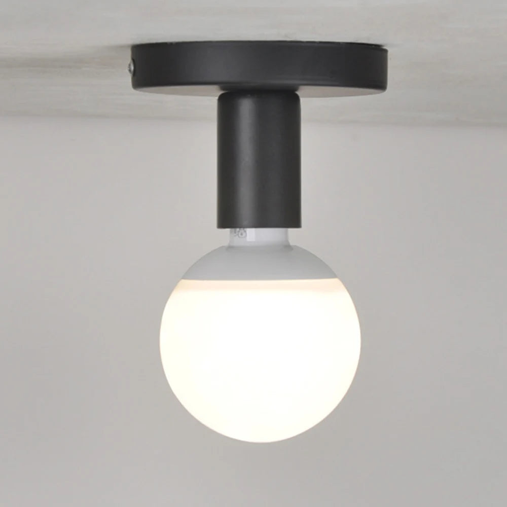 Retro metal ceiling light for vintage industrial decor