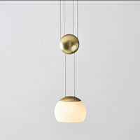 Adjustable designer Nordic glass pendant light loft style