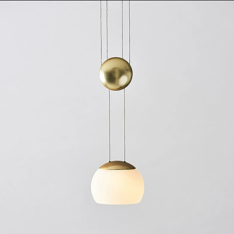 Adjustable designer Nordic glass pendant light loft style