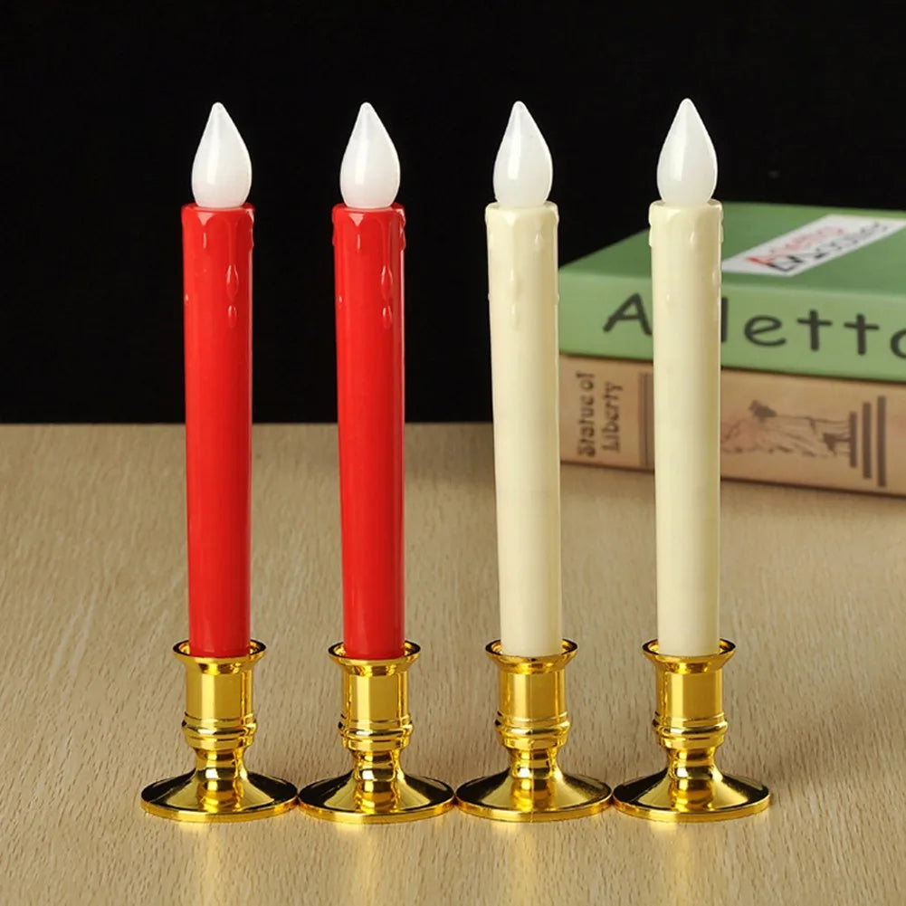 Set of 2 traditional candle holders for weddings and dinners - vue 3 sur 7