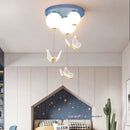 Simple modern ceiling light with romantic butterfly globe
