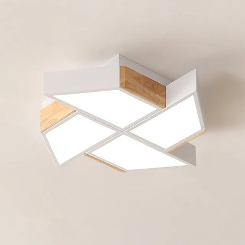 Modern windmill shape LED ceiling light - vue 15 sur 18