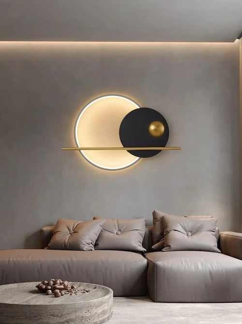 Modern LED wall light for living room - vue 3 sur 23