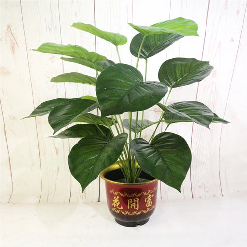 Artificial tropical monstera plant for indoor decoration - vue 7 sur 9