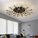 Winfordo modern crystal LED chandelier for indoor lighting
