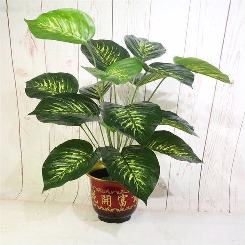 Artificial tropical monstera plant for indoor decoration - vue 4 sur 9