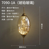Creative modern glass pendant light for bars and shops