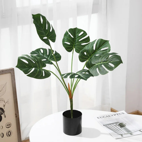 Artificial monstera plant for indoor and outdoor decoration - vue 6 sur 22