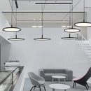 Modern Nordic design round single head LED chandelier