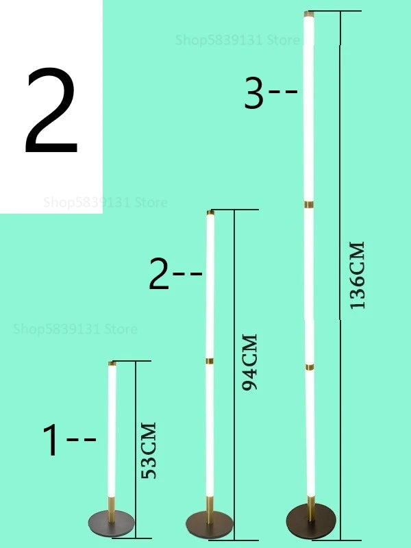 Modern detachable corner floor lamp with LED light - vue 12 sur 15