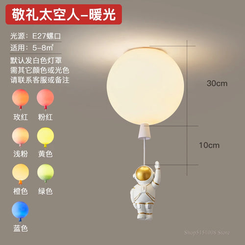 Decorative nordic pendant light for children’s room with playful design - vue 12 sur 22